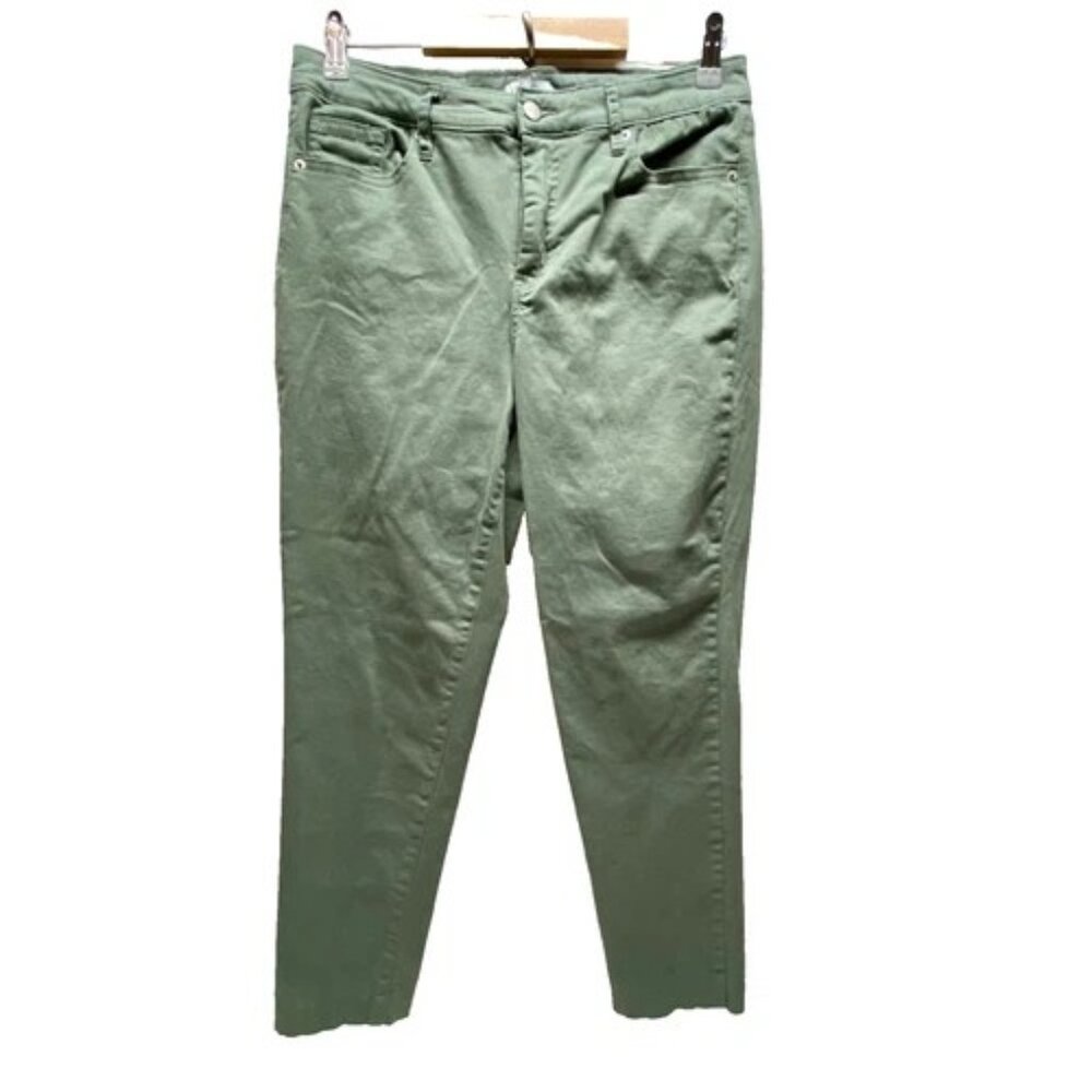 Jessica Simpson Jeans Women's 10 Sage Green High Rise Ankle Skinny 5 Pocket EUC